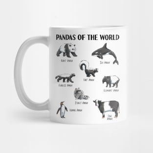 Funny Animals Panda of the World Pun Names for Kids, Men and Women Mug